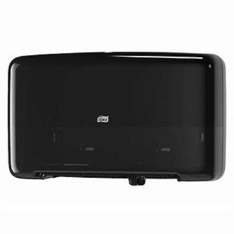 555508 - Tork Distributeur Twin pour Papier Toilette Mini Jumbo, Plastique Noir T2